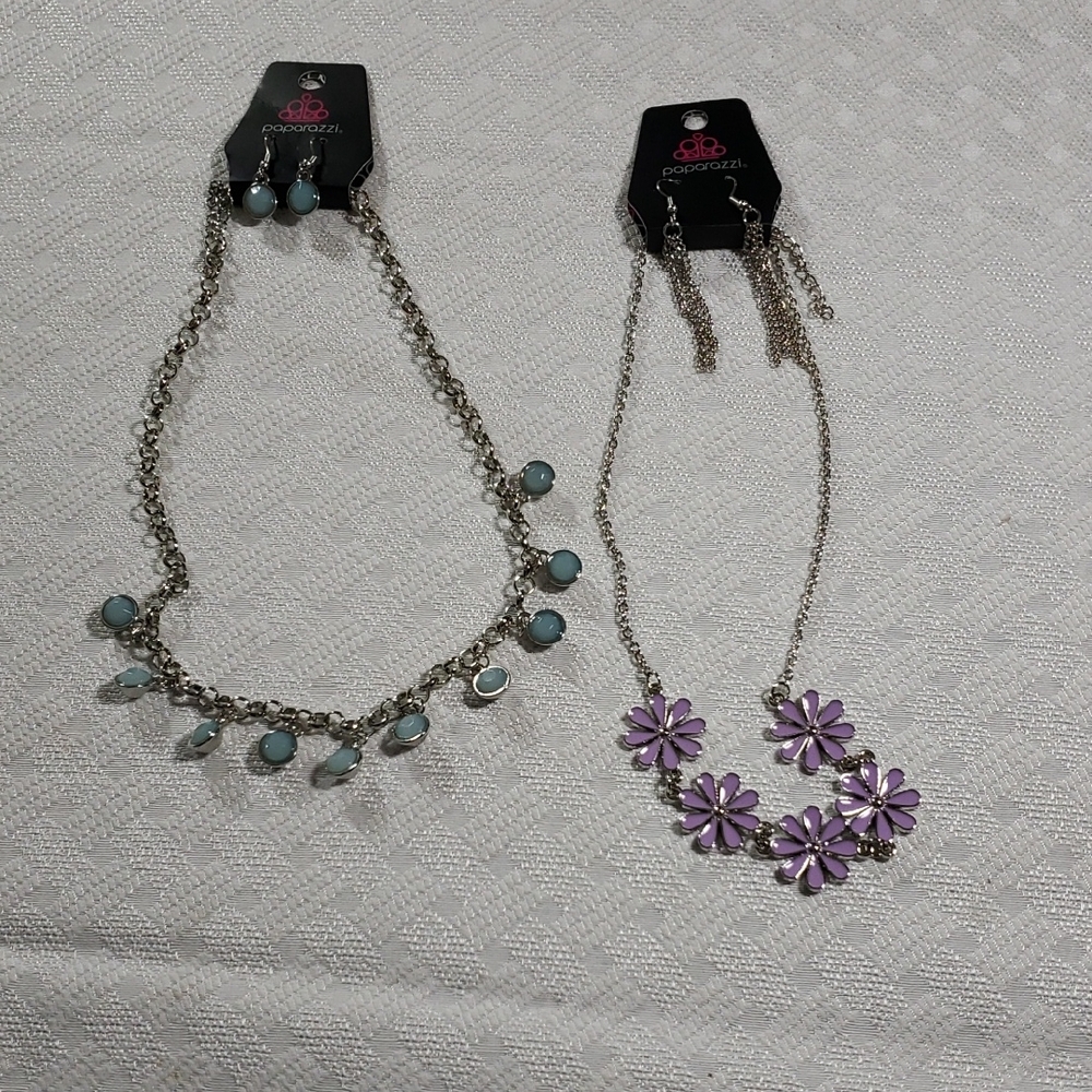 Paparazzi 2 Sets Necklace Earrings NWT